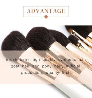 Makeup Brushes Set White ABS Handle  Professional  Kits