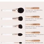 Makeup Brushes Set White ABS Handle  Professional  Kits