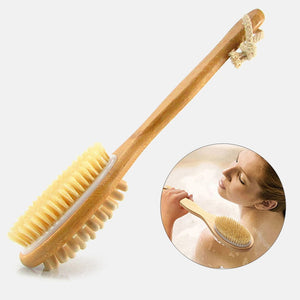 Wood  Body Brush Massager Bath Shower  Double-sided