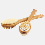 Wood  Body Brush Massager Bath Shower  Double-sided