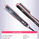 Electric Straightener Brush  Hair Care Styling