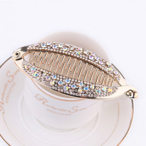 Crystal Rhinestone Fish Shape Hair Claw Clips