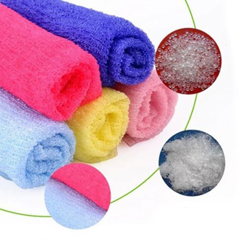 Nylon Wash Cloth Bath Towel Skin Exfoliating