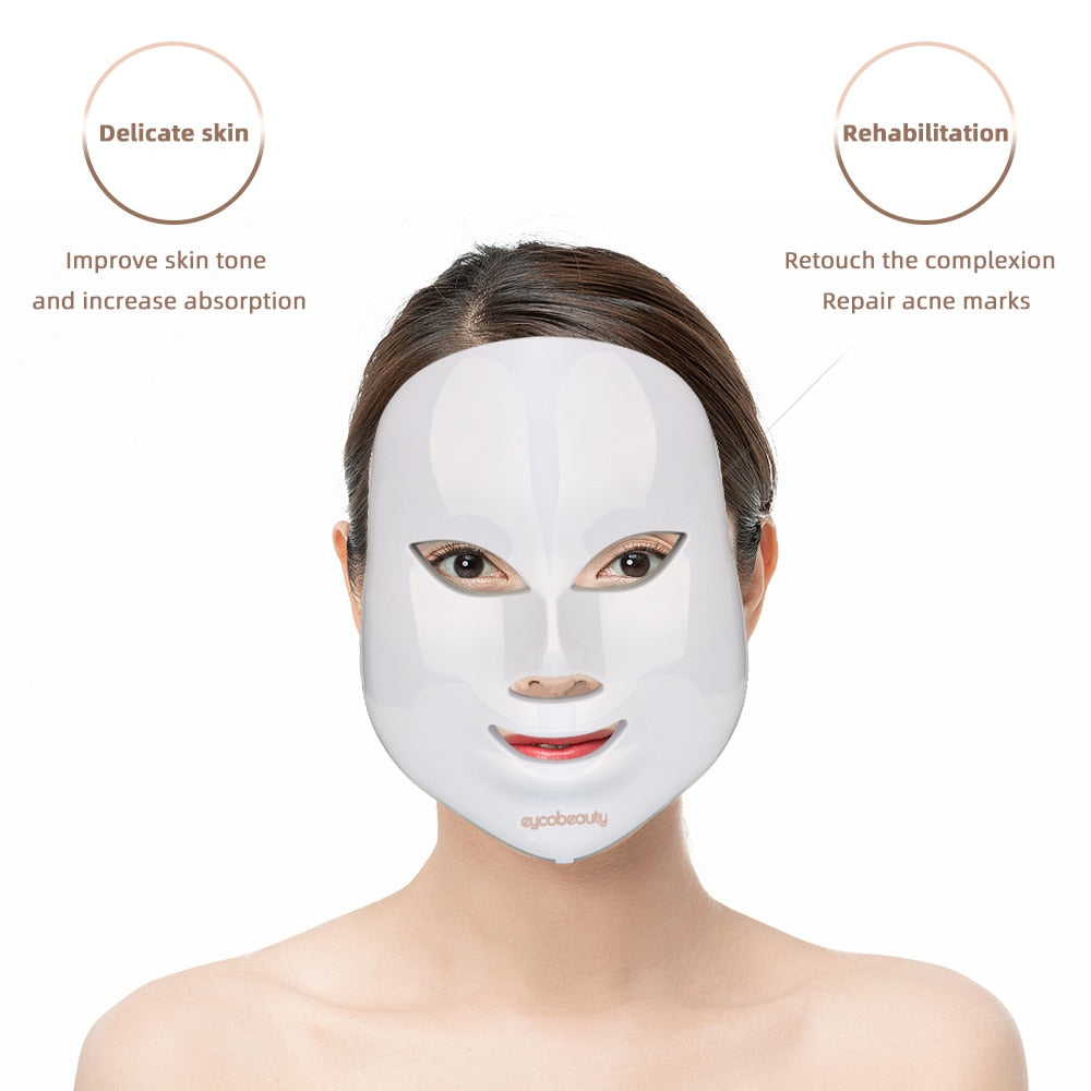 Led Face Mask  Skin Rejuvenation  Light Therapy  LED Photon Mask Light