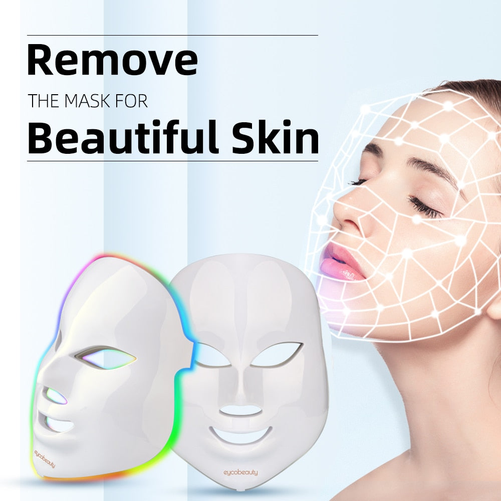 Led Face Mask  Skin Rejuvenation  Light Therapy  LED Photon Mask Light