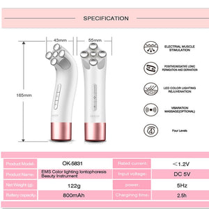 Lighting Ionic  Beauty Instrument Facial Skin Care Appliance