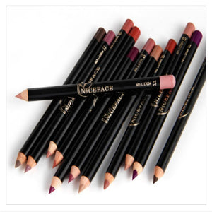 12 Colors Fashion Lip Pencils Matte Lipliner