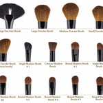 Make up Brushes Profissional of Makeup Set  With  Black Leather Bag