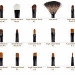 Make up Brushes Profissional of Makeup Set  With  Black Leather Bag