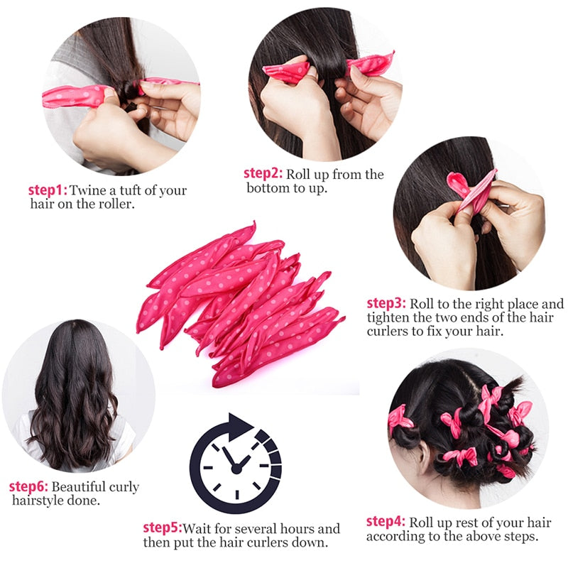 Soft Hair Roller Foam & Sponge Hair Curlers