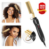 Multifunction Hair Straightener Flat Irons Wet Dry Use Brush Comb Hot Heating