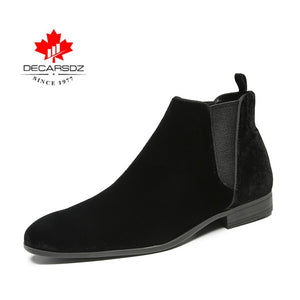 DECARSDZ Men Chelsea Boots Spring Autumn Fashion Shoes Man Comfy Slip-on Casual Boots Men New Original classic design Men Boots