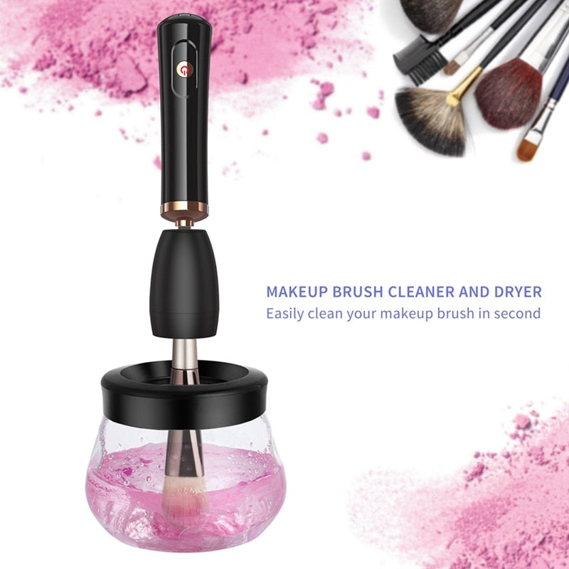 Electric Makeup Brush Cleaner And Dryer Machine  Plug Automatic