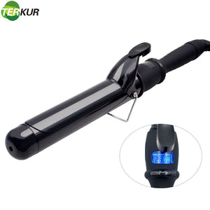 Curling Iron with Tourmaline Ceramic Coating Hair Curling Wand with Anti-scalding Insulated Tip Hair Salon Curler Waver Maker