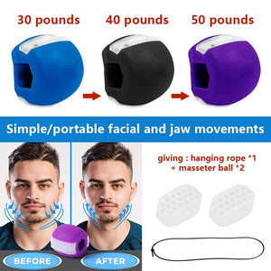 Face Masseter Men Facial Jaw Exerciser Chew Ball  Bite Breaker