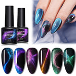 LEMOOC Cat Eye Nail Gel Polish 9D Laser Magnet