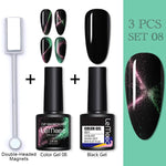 LEMOOC Cat Eye Nail Gel Polish 9D Laser Magnet