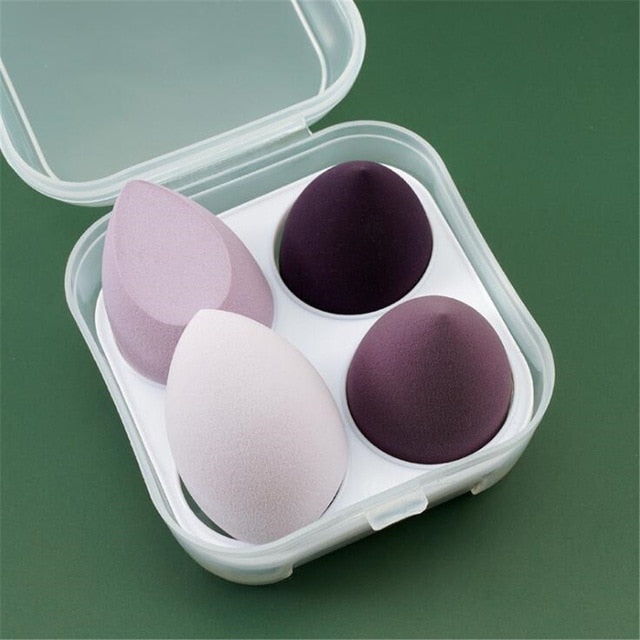 4pcs Makeup Blender Cosmetic Puff Makeup Sponge