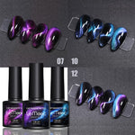 LEMOOC Cat Eye Nail Gel Polish 9D Laser Magnet