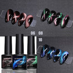 LEMOOC Cat Eye Nail Gel Polish 9D Laser Magnet