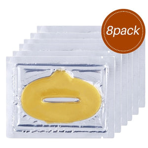 8/10 Pack Crystal Collagen Lip Mask Hydrating Moisturizing Essence Gel Patch Lip Masks Lip Care Enhancer Pads Patches