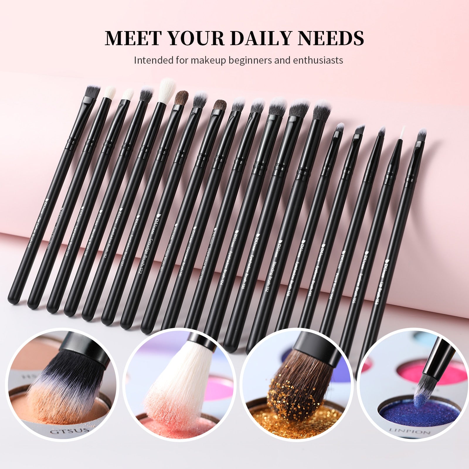 DUcare   Makeup Brushes Set Beauty Natural Hair