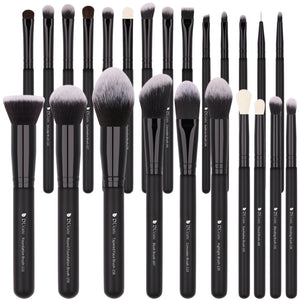 DUcare Black Makeup Brushes Set High Quality goat hair