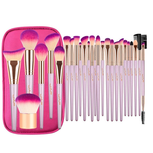 Makeup Brushes Tool with Holder Zipper  High Quality