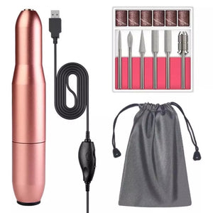 Electric Nail Drill Machine 20000 RPM Manicure Machine Set USB Charging Mill Cutter for Manicure Nail File Pedicure Tools