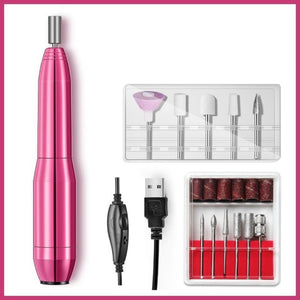 Electric Nail Drill Machine 20000 RPM Manicure Machine Set USB Charging Mill Cutter for Manicure Nail File Pedicure Tools