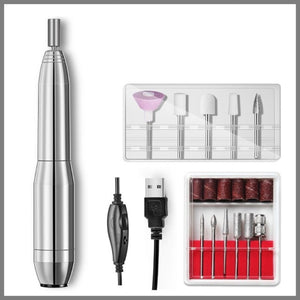 Electric Nail Drill Machine 20000 RPM Manicure Machine Set USB Charging Mill Cutter for Manicure Nail File Pedicure Tools