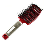 Huiyun Hot Hair Brush Boar Bristle Scalp Massager Comb Nylon Women Wet Curly Tangle Brushes Salon Detagling Hairdressing Styling