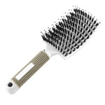 Huiyun Hot Hair Brush Boar Bristle Scalp Massager Comb Nylon Women Wet Curly Tangle Brushes Salon Detagling Hairdressing Styling