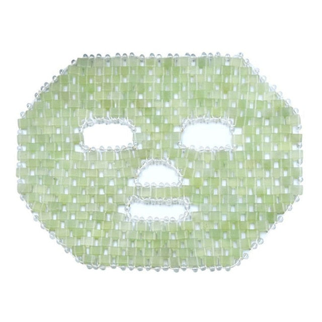 Face Mask Natural Stone Crystal Masks Cold Therapy Eye Facial