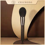 CHICHODO Makeup Brush Carved Ebony  Hair Powder Brush