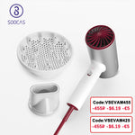 SOOCAS H5 Negative Ion Hair Dryer 1800W Professional Blow Dryer Aluminum Alloy Powerful Electric Dryer Cold Hot Air Circulating