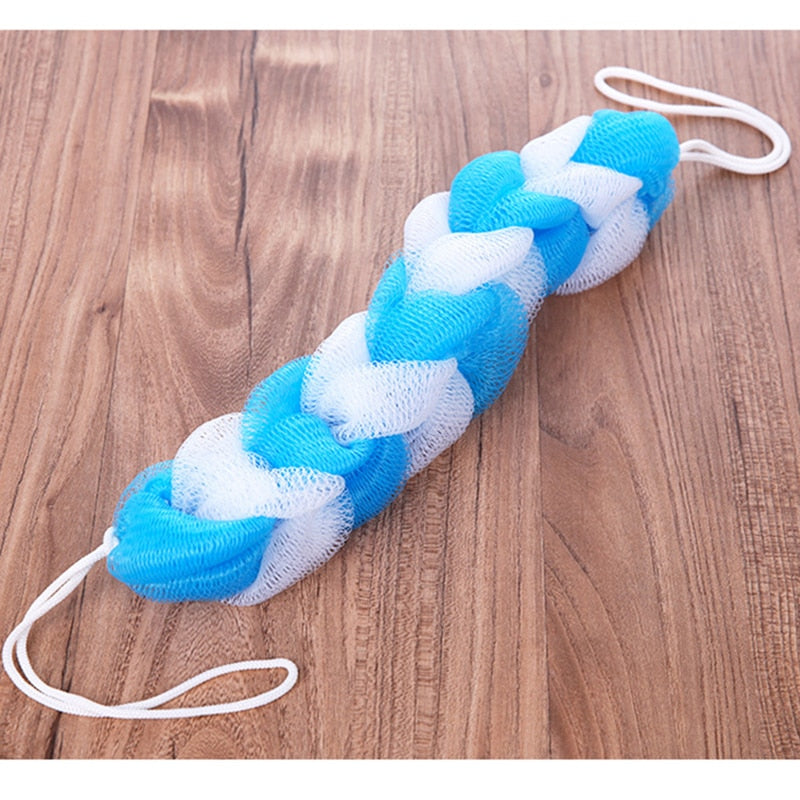 Bath Sponge Towel Rub Brush Pull Back Strip  Bathroom Tools