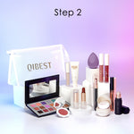 QIBEST Professional Makeup Set Cosmetic Kits Eyeshadow Lipstick Blusher