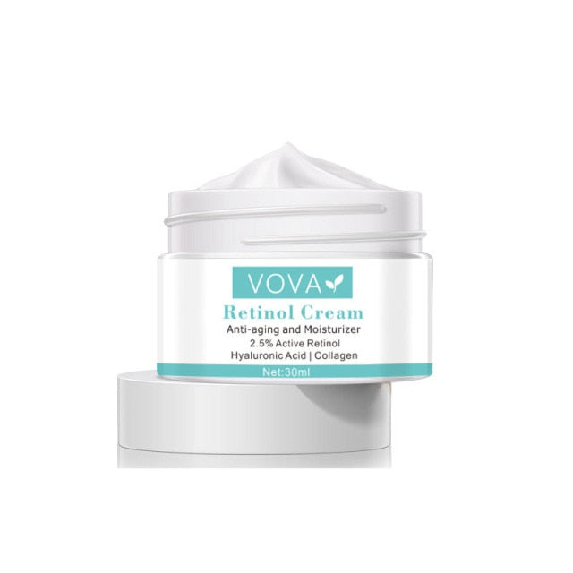 VOVA Retinol Anti Wrinkle Face Cream Collagen Hyaluronic Acid Shrink Pores Firming Improve Puffiness Moisturizing Skin Care