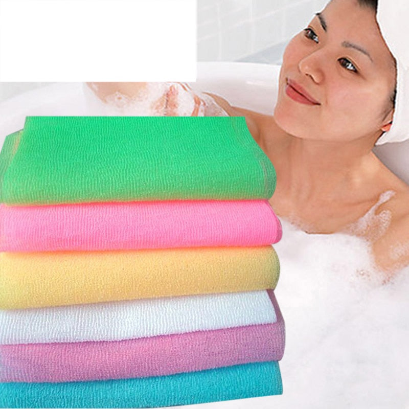 Nylon Wash Cloth Bath Towel Skin Exfoliating