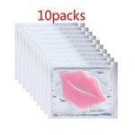 8/10 Pack Crystal Collagen Lip Mask Hydrating Moisturizing Essence Gel Patch Lip Masks Lip Care Enhancer Pads Patches