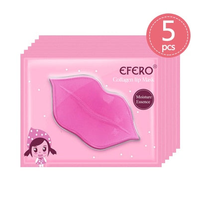 10/5Pack Beauty Lip Plumper Crystal Collagen Lip Mask Patches Moisture Essence Hydrating Cosmetics Nourishing Lips Skin Care