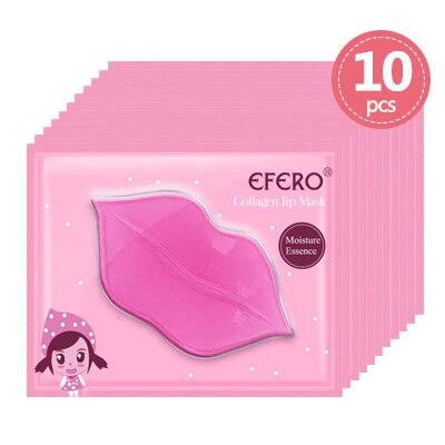 10/5Pack Beauty Lip Plumper Crystal Collagen Lip Mask Patches Moisture Essence Hydrating Cosmetics Nourishing Lips Skin Care