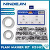 620/1010pcs Flat Washer Set Stainless Steel M2 M3 M4 M5 M6 M8 M10 M12 Ring Gaskets Kit Plain Washers Metal Washer Assortment Kit