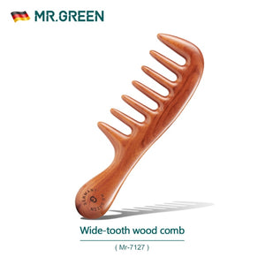 Hair Wooden Comb  Anti-Static Wide Tooth Detangling