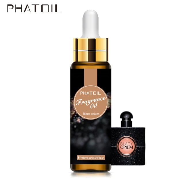 10ml with Dropper Black Opium Perfume Fragrance Oil for Perfume Making Jadore Angel White Musk Orchid Coffee Magnolia Aroma Oil