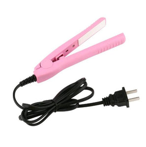 Portable Hair Perming Hair Styling Mini Electric Splint  Appliance Hair Crimper  Flat Iron Ceramic Hair Curler & Straightener