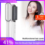 Hair Dryer Hot Air Brush Styler and Volumizer Hair Straightener Curler Comb Roller One Step Electric Ion Blow Dryer Beard Brush