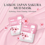 Sakura Mud Facial Mask Shrink Pores Cleansing Whitening  Skin Care