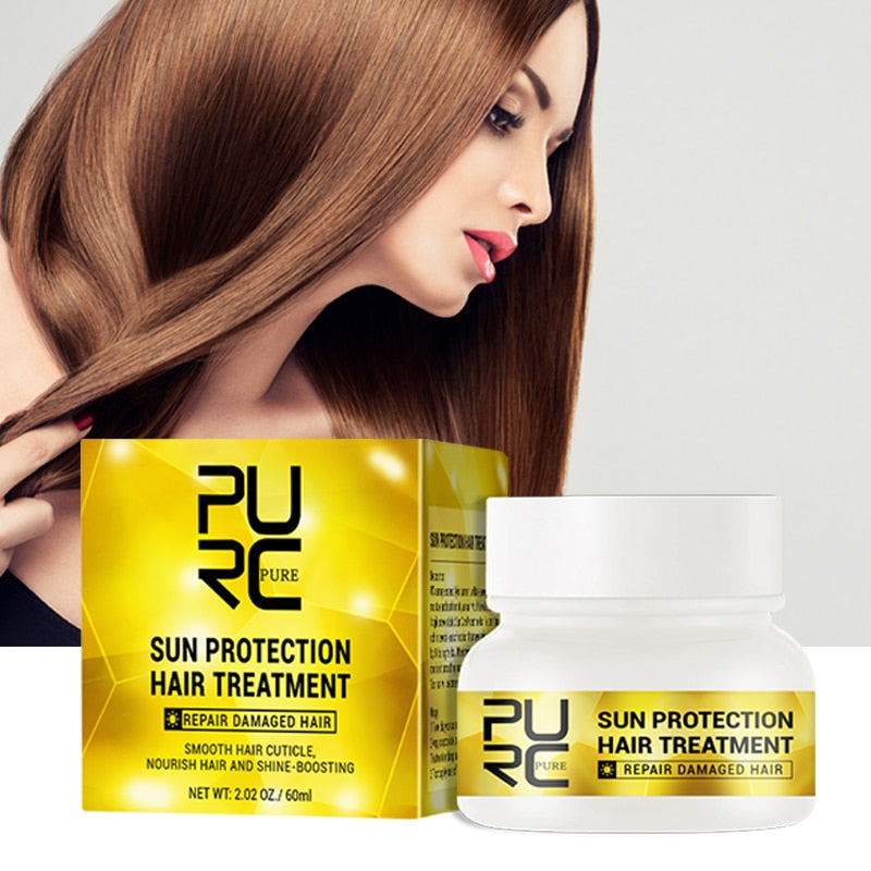 PURC Hair Mask Straightening Smoothing Shine Repairs Frizzy Dry Hair Scalp Treatment Hair Care Products for Women 60ml